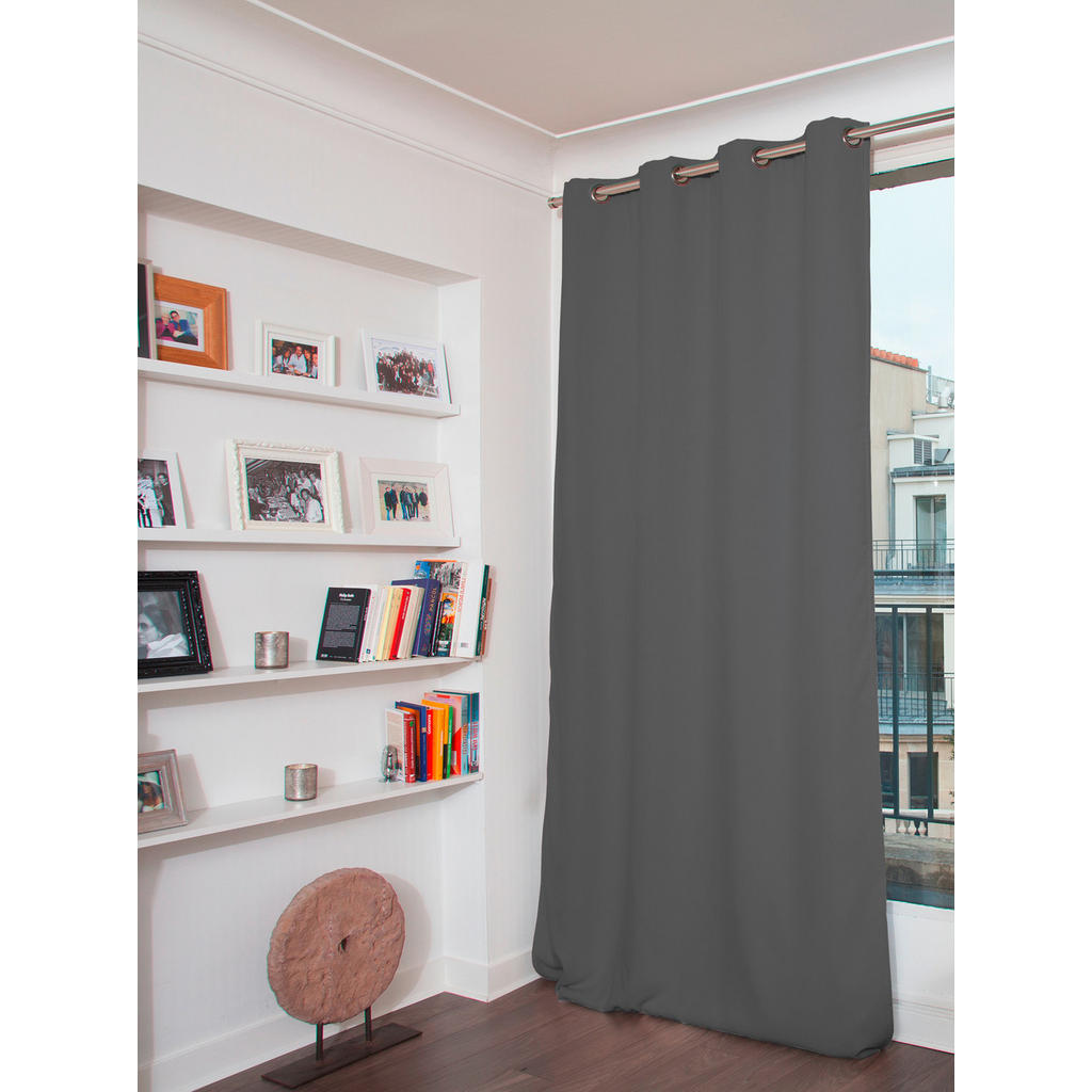 Thumbnail - Xxxl Verdunkelungsvorhang, Grau, Textil, Uni, 135x260 cm, Reach, Made in EU, Oeko-Tex® Standard 100, beliebig kürzbar, W...