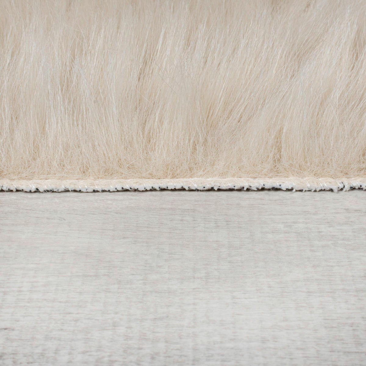 WEBTEPPICH 180/290 cm WAFFLE FAUX FUR Creme  - Creme, KONVENTIONELL, Textil (180/290cm)