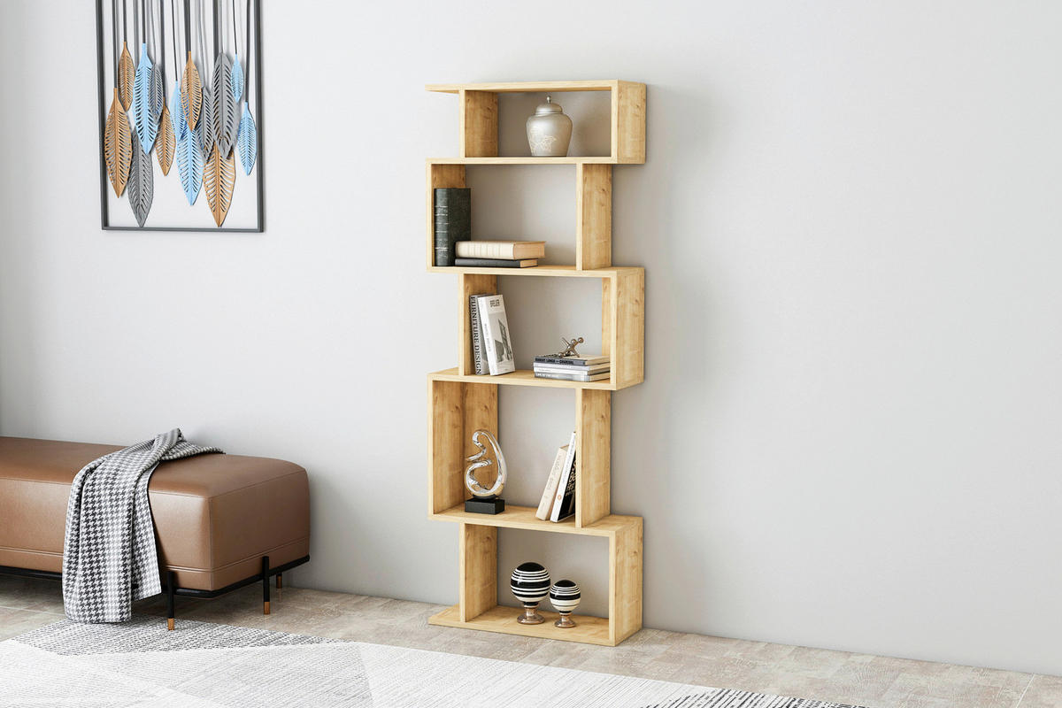 REGAL  60/160/22 cm Eichefarben  - Eichefarben, Design, Holzwerkstoff (60/160/22cm) - Livetastic