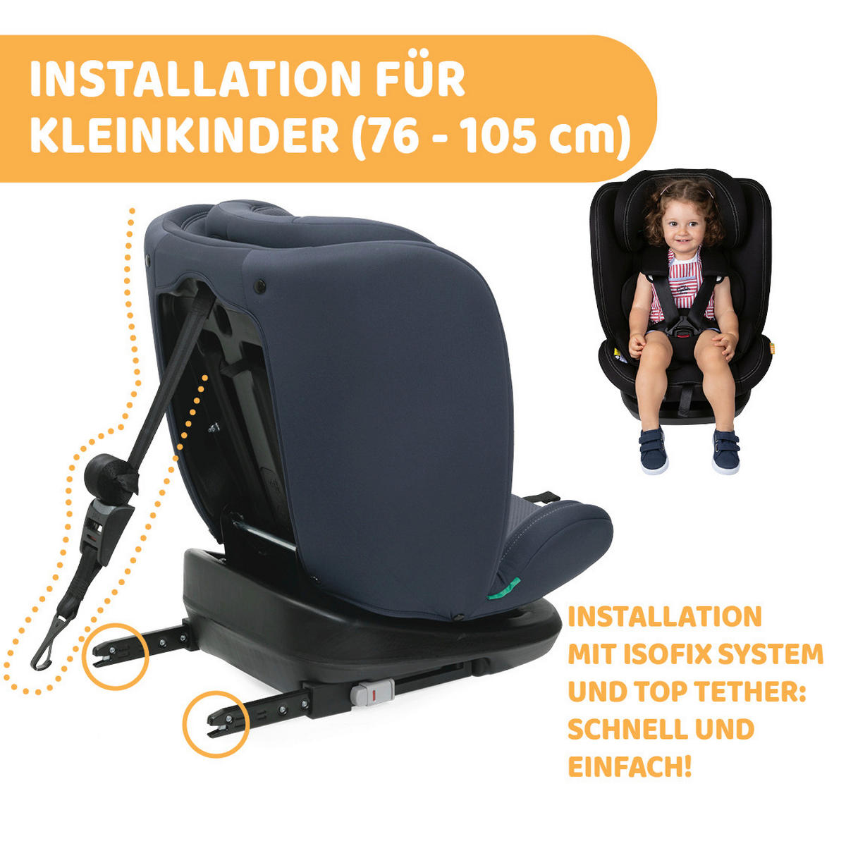 KINDERAUTOSITZ MOKITA I-SIZE  - Dunkelgrau, Basics (46/79/44cm) - Chicco