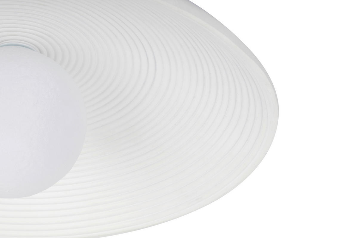 WANDLEUCHTE 35/11 cm   - Weiß, Design, Kunststoff/Metall (35/11cm) - Collet's Monde