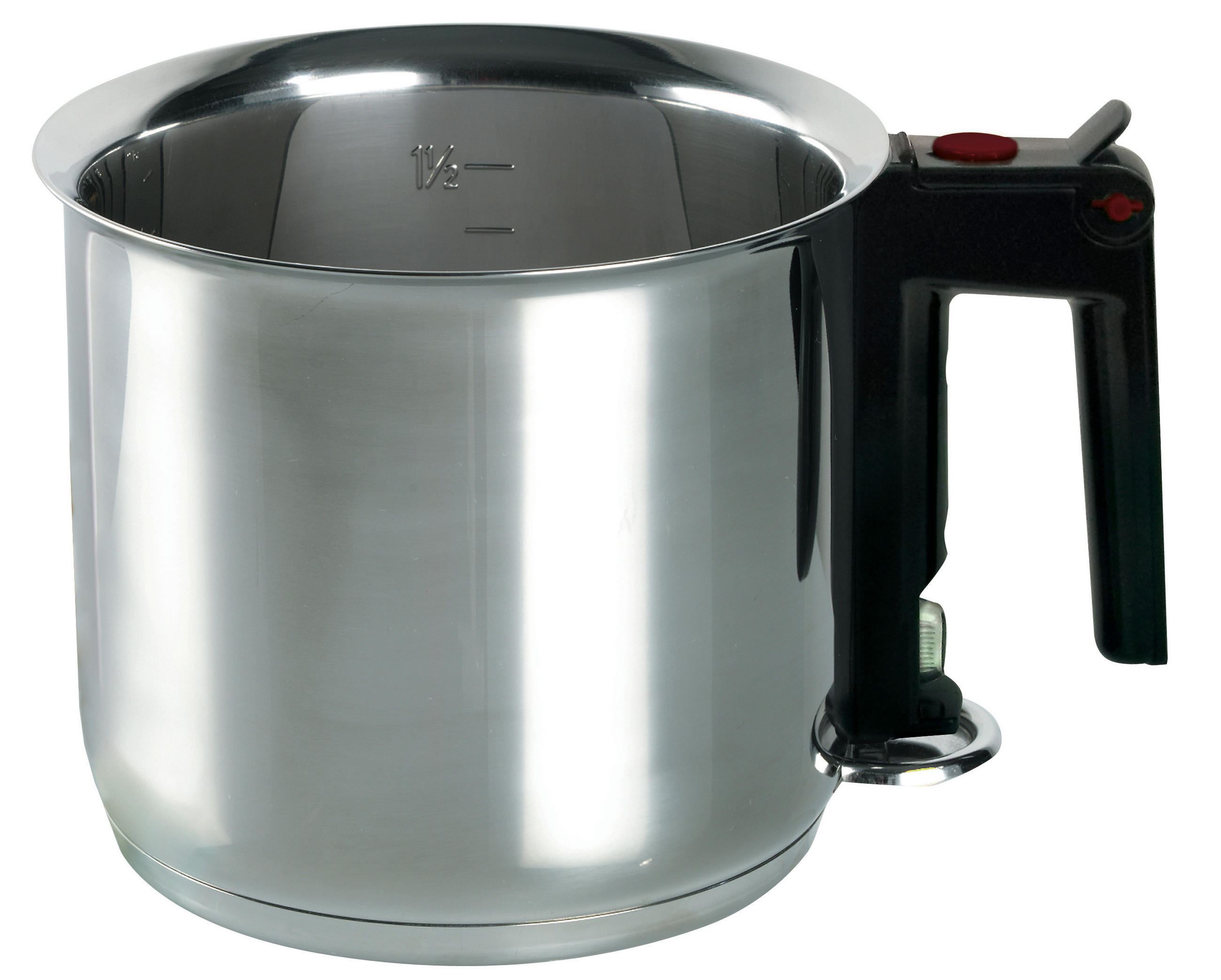 SIMMERTOPF Meine Küche 1,5 l  - Silberfarben/Schwarz, Basics, Kunststoff/Metall (16cm) - ELO