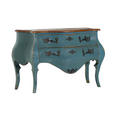 SIDEBOARD  in 122/86/57 cm  - Blau/Messingfarben, Design, Holz/Metall (122/86/57cm) - Landscape
