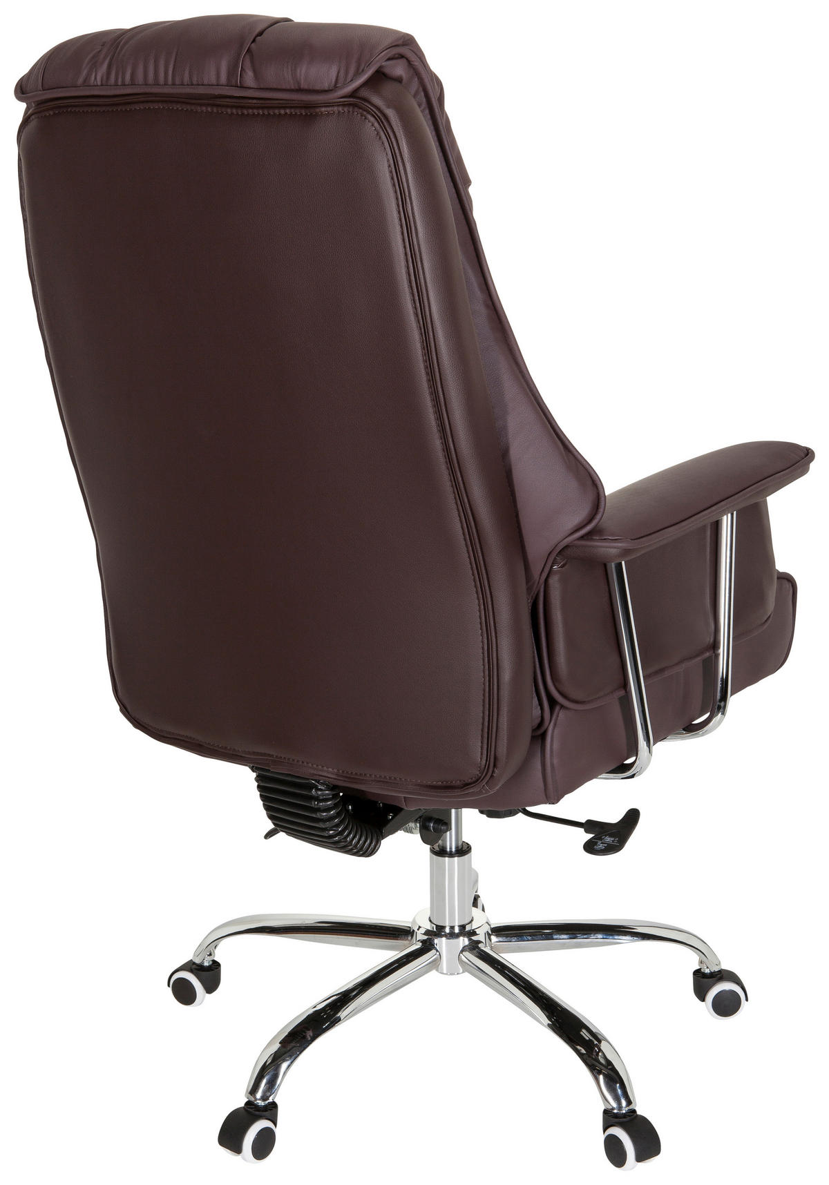 PISARNIŠKI STOL tekstil rjava  - barve kroma/rjava, Moderno, kovina/umetna masa (75/130/64cm) - MID.YOU