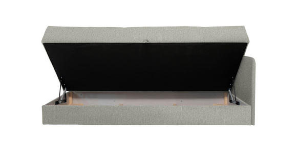 LIEGE in Velours Greige - Greige/Schwarz, KONVENTIONELL, Kunststoff/Textil (205/80/125cm) - Xora