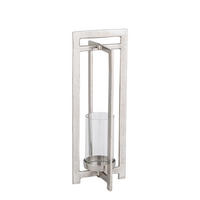 LUCERNA kov, sklo - barvy niklu, Design, kov/sklo (21/54/21cm) - Ambia Home