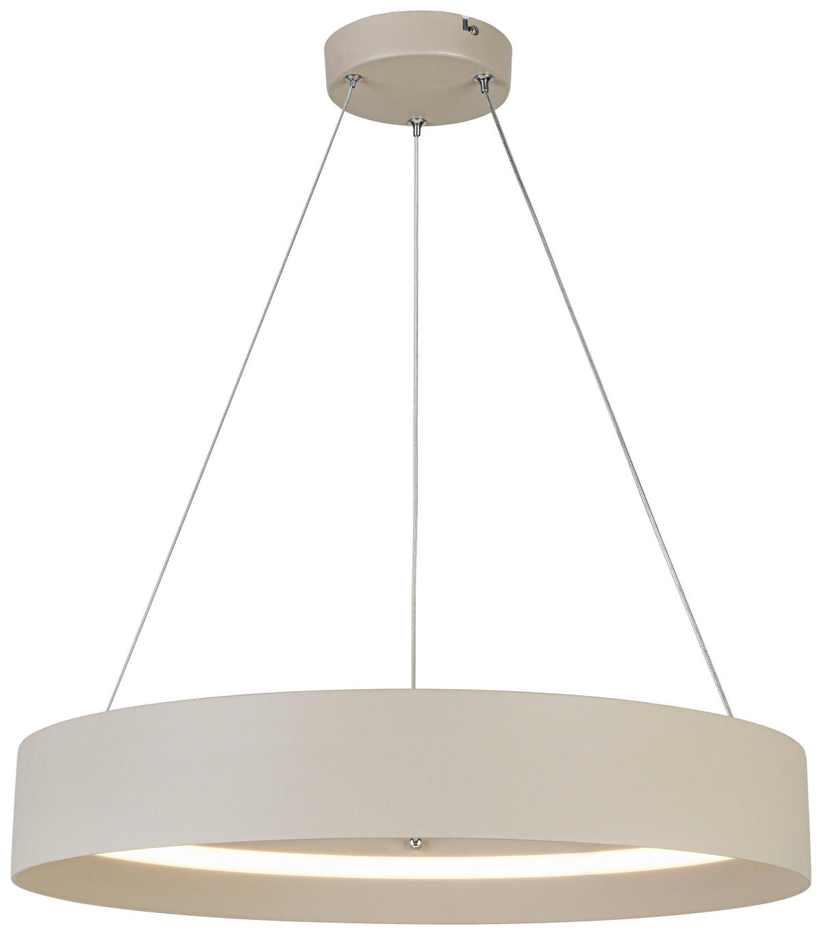 HÄNGELEUCHTE 58,4/120 cm   - Sandfarben/Weiß, Trend, Kunststoff/Metall (58,4/120cm) - Collet's Monde