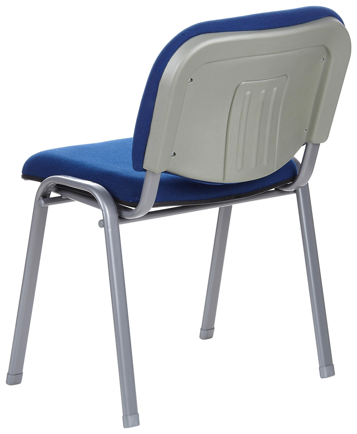 BESUCHERSTUHL  in Flachgewebe Blau  - Blau/Silberfarben, Basics, Textil/Metall (58/84/48cm) - MID.YOU
