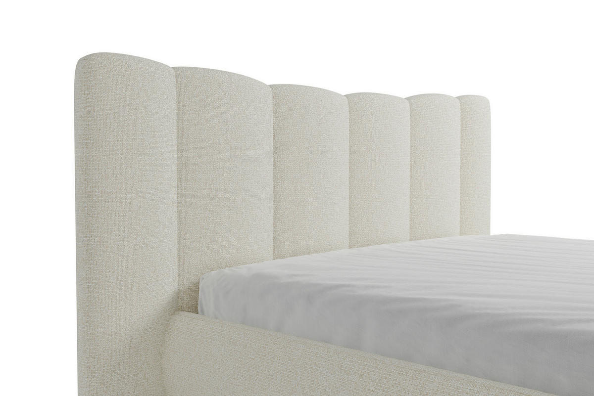 POLSTERBETT 180/200 cm  in Creme  - Creme, Modern, Holz/Holzwerkstoff (180/200cm) - MID.YOU