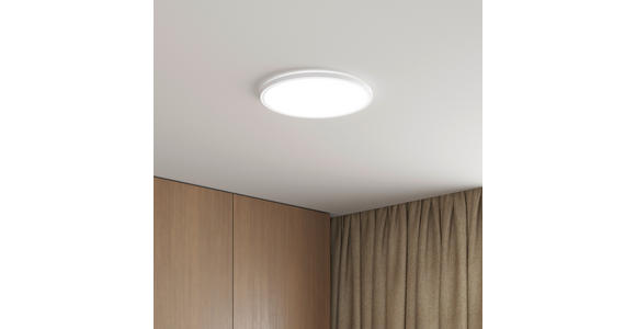 LED-DECKENLEUCHTE 42/2,9 cm   - Weiß, Basics, Kunststoff (42/2,9cm) - Novel