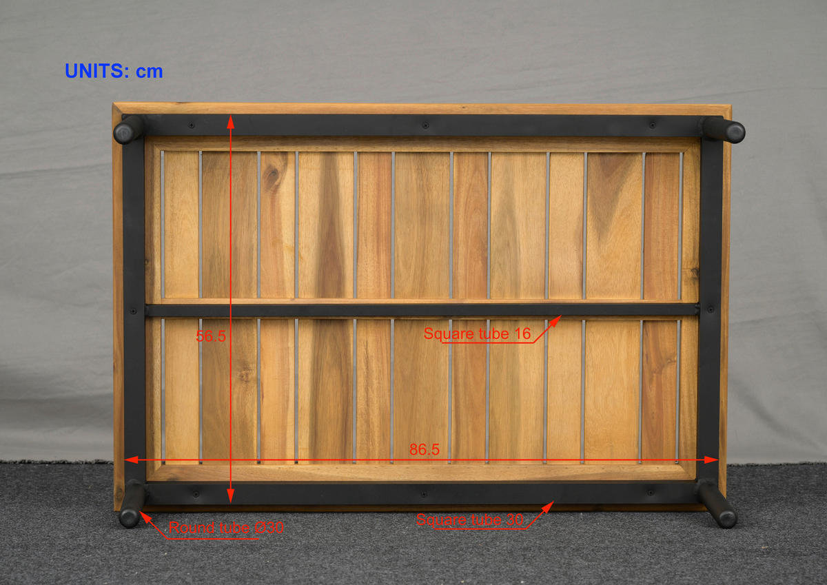 VRTNI SET   jeklo    antracit, barve akacije    - antracit/barve akacije, Moderno, kovina/umetna masa - Ambia Garden