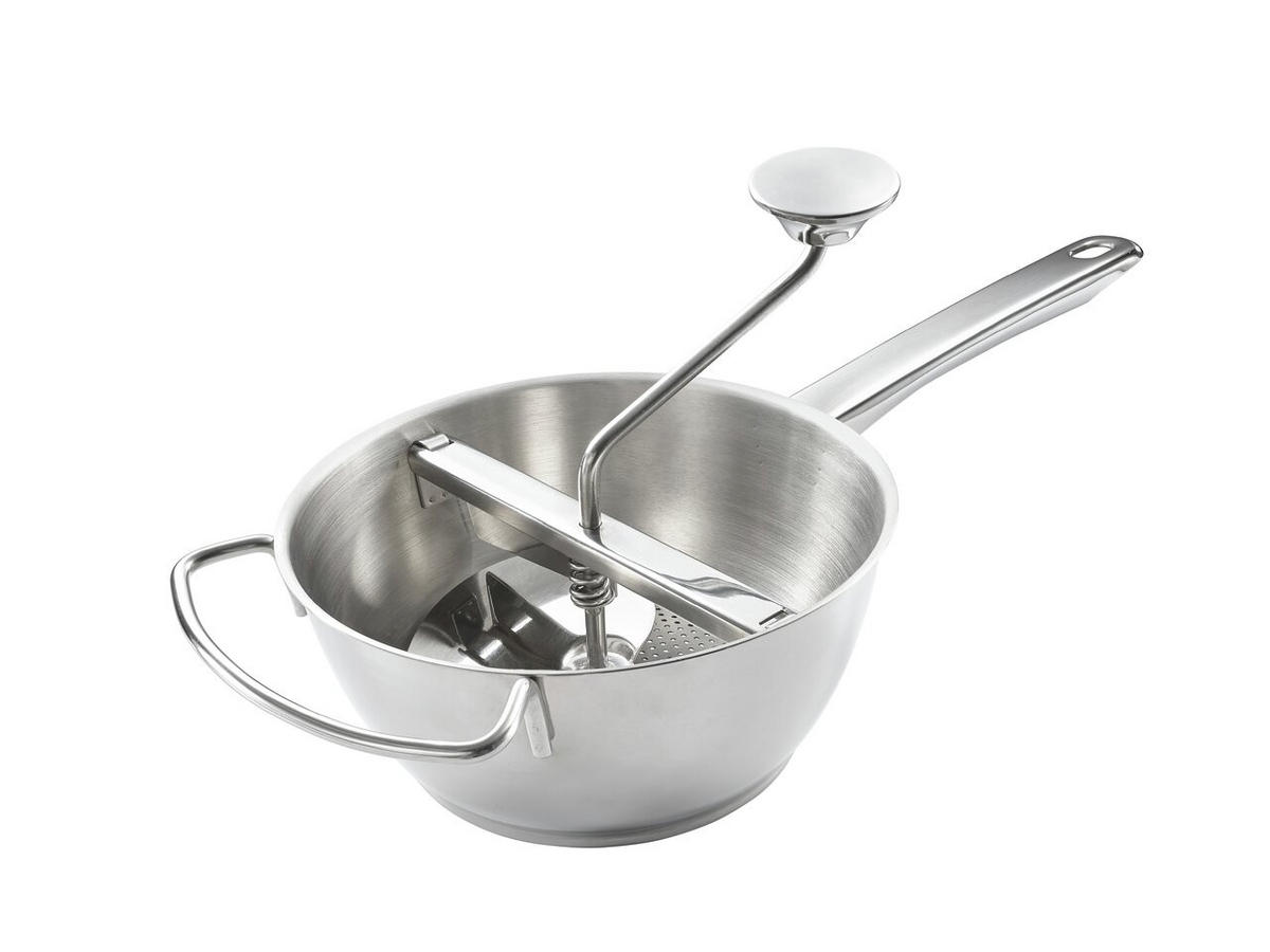 PASSIERSIEB Passiermühle  - Silberfarben, Basics, Metall (41/9/20cm) - Leifheit