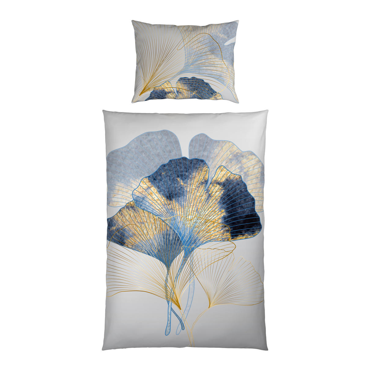 OBOJESTRANSKA POSTELJNINA 140/200 cm saten siva  - siva, Basics, tekstil (140/200cm) - Esposa