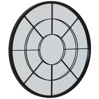 WANDSPIEGEL Schwarz  - Schwarz, Design, Glas/Holzwerkstoff (80/80/3cm) - MID.YOU