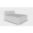 BOXBETT 160/200 cm  in Beige  - Beige/Schwarz, Design, Holzwerkstoff/Kunststoff (160/200cm) - Xora
