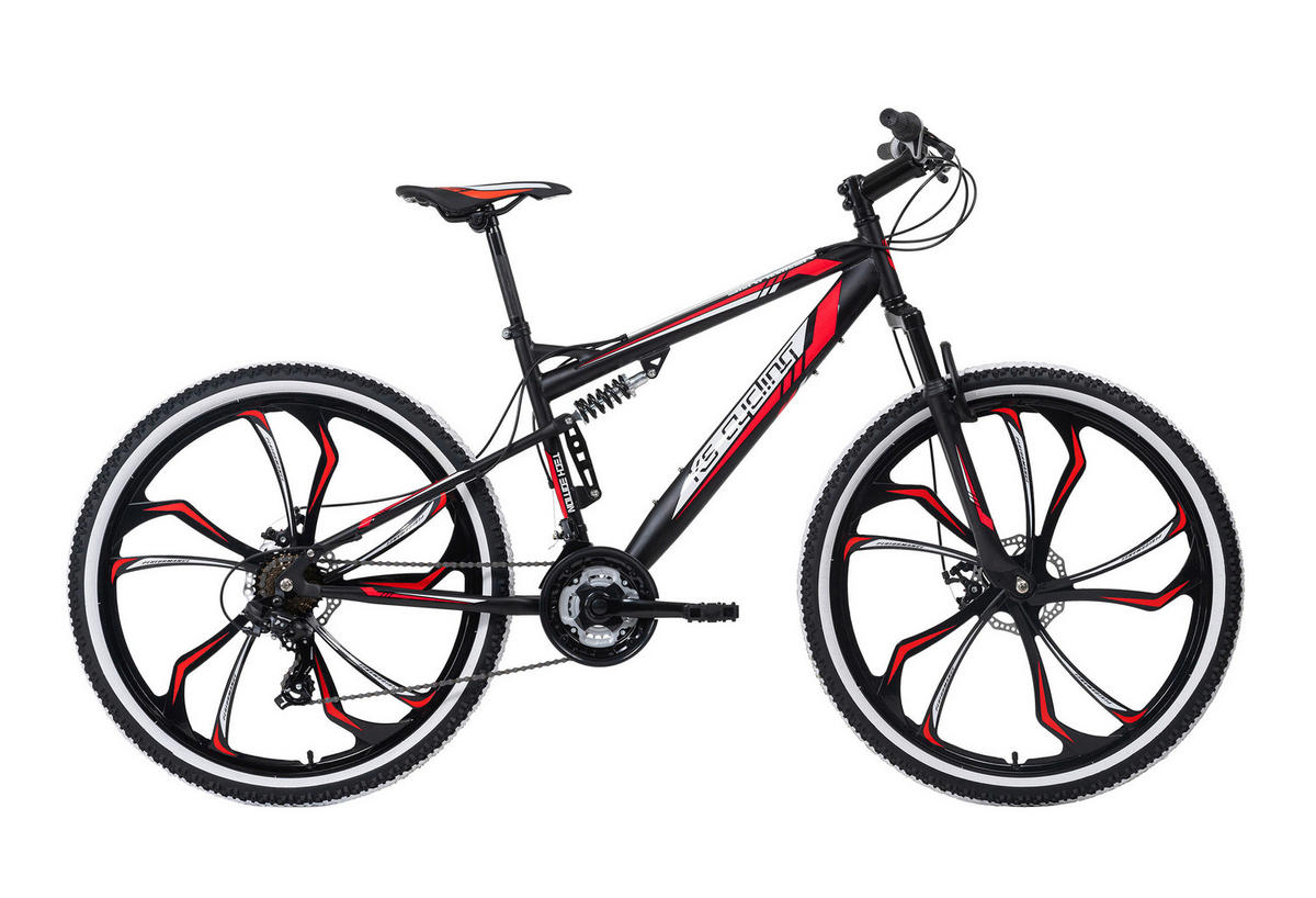 MOUNTAINBIKE 27,5 Zoll  - Rot/Schwarz, Basics, Metall (139/80/21cm) - KS Cycling