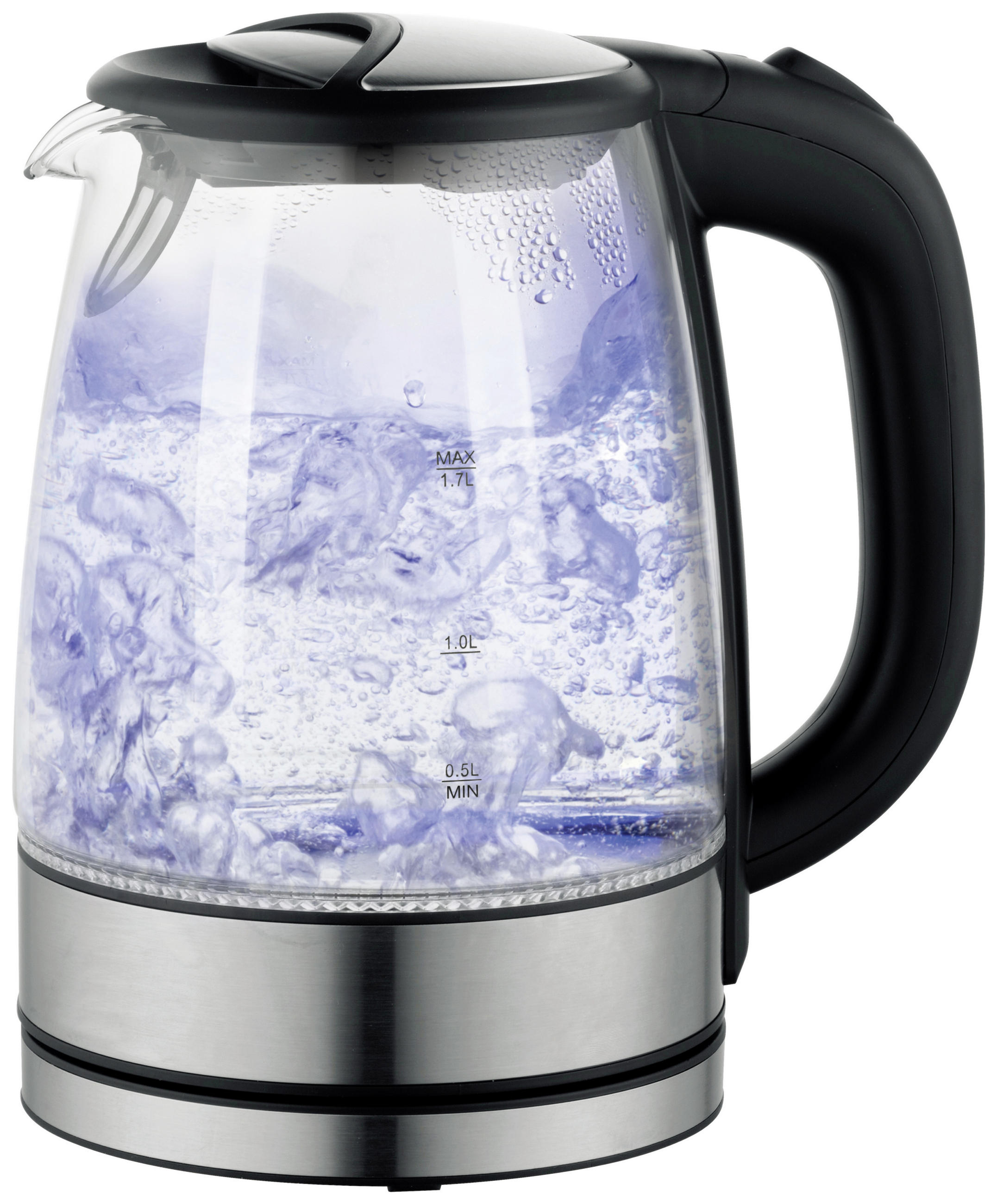 Wasserkocher Deski Schwarz Glas/Kunststoff 1,7 L 2200 W