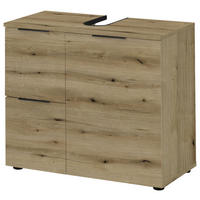 SKRINKA POD UMÝVADLO, farba duba, farba duba, 70/60/35 cm - čierna/farba duba, Konventionell, kov/kompozitné drevo (70/60/35cm) - Xora