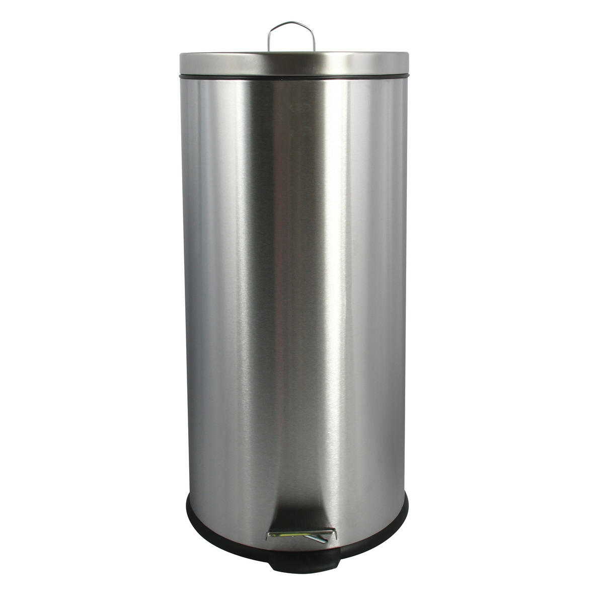 ABFALLEIMER 30 l  Metall  - Silberfarben/Schwarz, Basics, Kunststoff/Metall (29.5/63.5/29.5cm) - Spirella