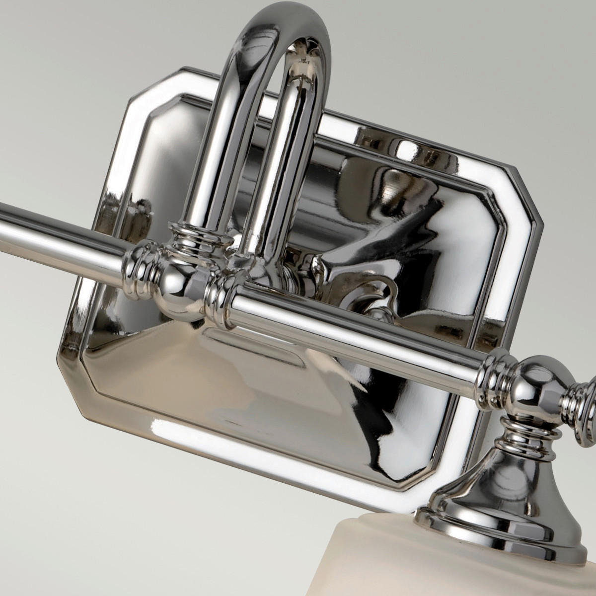 BADEZIMMER-WANDLEUCHTE - Chromfarben, Natur, Glas/Metall (35.6/15,2/25,7cm) - Elstead Lighting