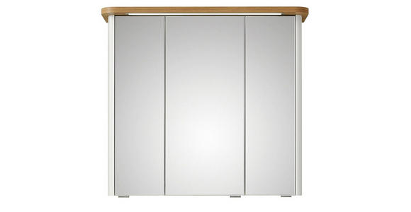 SPIEGELSCHRANK 80/72/20 cm - Chromfarben/Eichefarben, KONVENTIONELL, Glas/Holz (80/72/20cm) - Xora