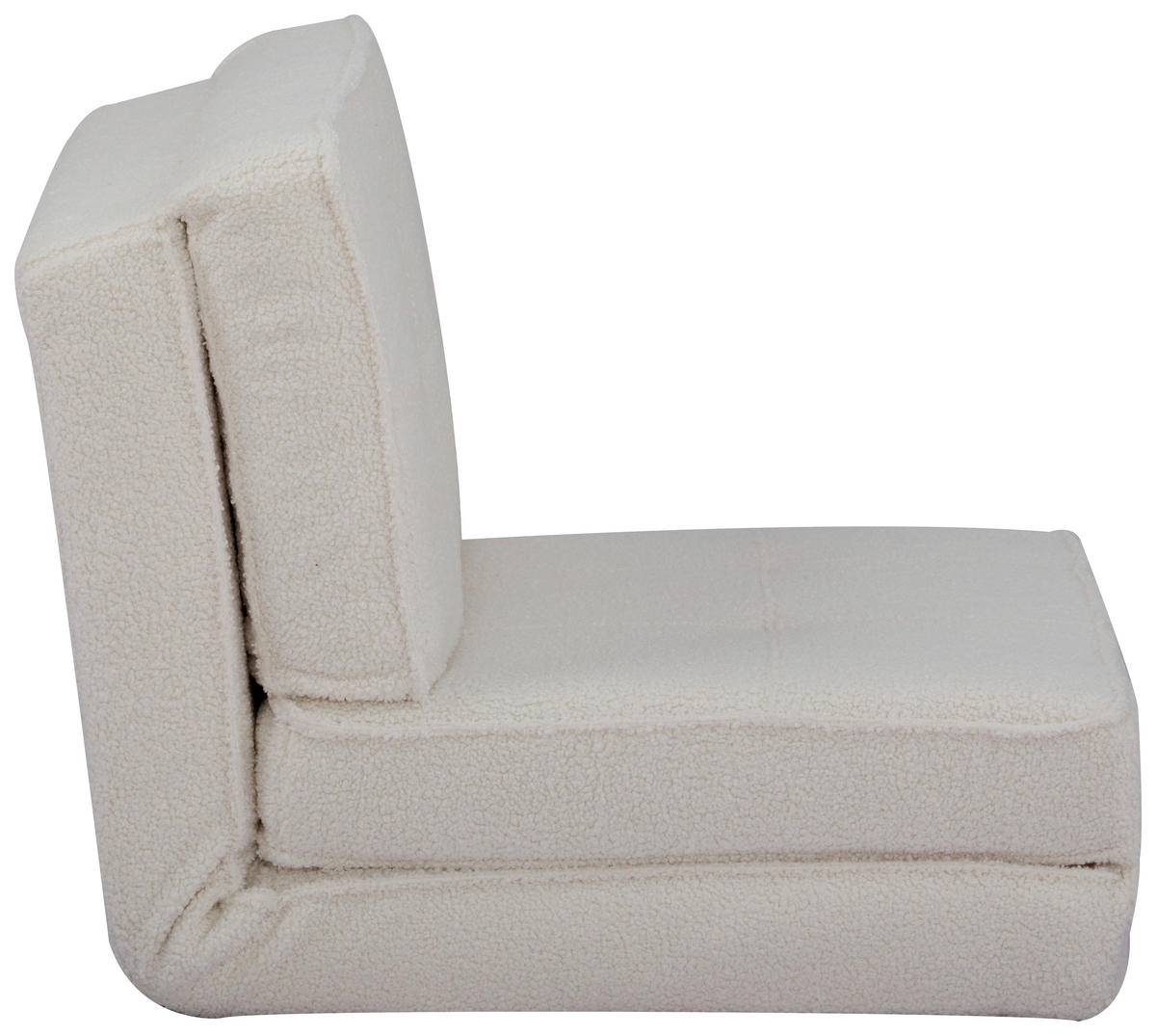 SCHLAFSESSEL in Teddystoff Weiß  - Weiß, MODERN, Textil (74/61,5/80cm) - MID.YOU