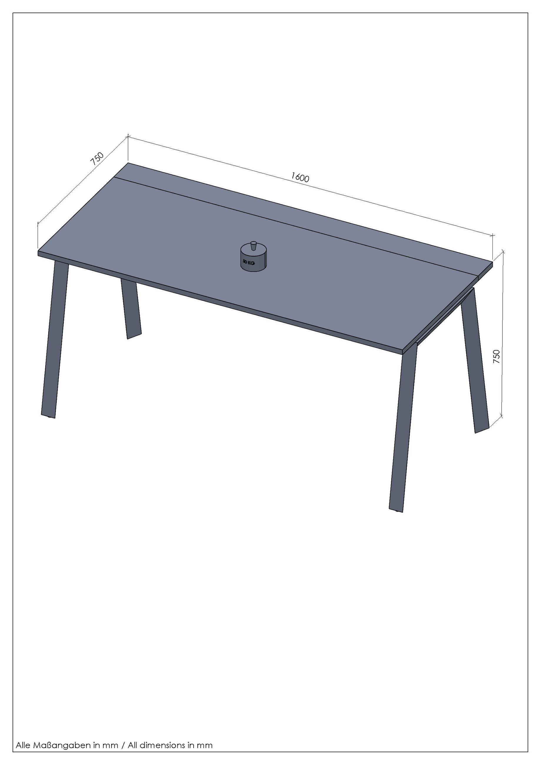 SCHREIBTISCH 160/75/75 cm  in Hickory, Anthrazit  - Anthrazit/Hickory, MODERN, Holzwerkstoff/Metall (160/75/75cm) - Novel