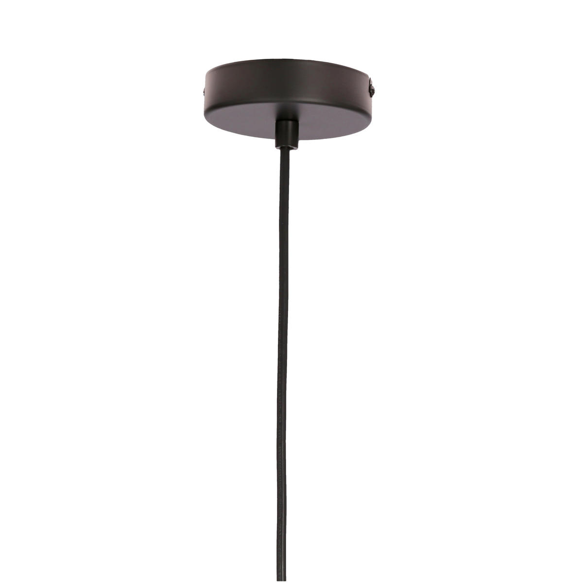PENDELLEUCHTE 12/12/120 cm  - Schwarz, KONVENTIONELL, Glas/Metall (12/12/120cm)