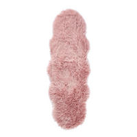 KUNSTFELL 60/180 cm Rosa  - Rosa, Basics, Textil/Fell (60/180cm) - Ambia Home