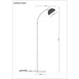STEHLEUCHTE 55/24/155 cm    - Schwarz, Trend, Papier/Metall (55/24/155cm) - Novel