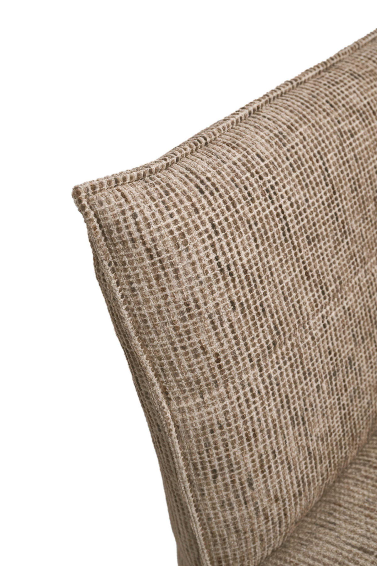 SITZBANK 179/86/65 cm Chenille Braun, Eichefarben Eiche massiv Holz  - Eichefarben/Eschefarben, KONVENTIONELL, Holz/Textil (179/86/65cm) - Valdera