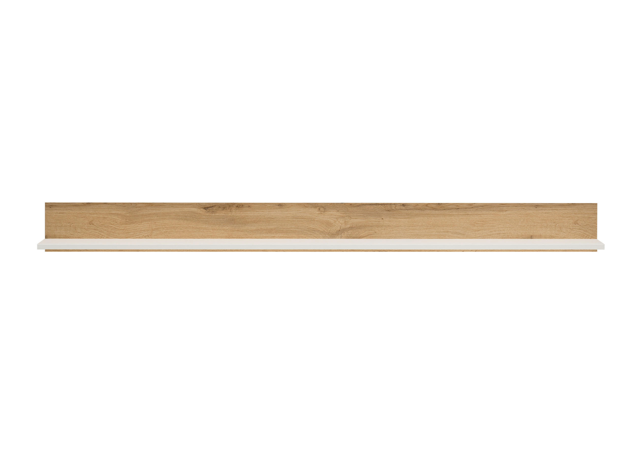 WANDBOARD Holzwerkstoff Weiß, Eiche Wotan  - Eiche Wotan/Weiß, Design, Holzwerkstoff (170/15/17cm) - Modante