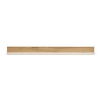 WANDBOARD Holzwerkstoff Weiß, Eiche Wotan  - Eiche Wotan/Weiß, Design, Holzwerkstoff (170/15/17cm) - Modante