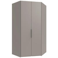 ECKSCHRANK 120/236/120 cm  - Schwarz/Sahara, KONVENTIONELL, Holzwerkstoff/Metall (120/236/120cm) - Hom`in