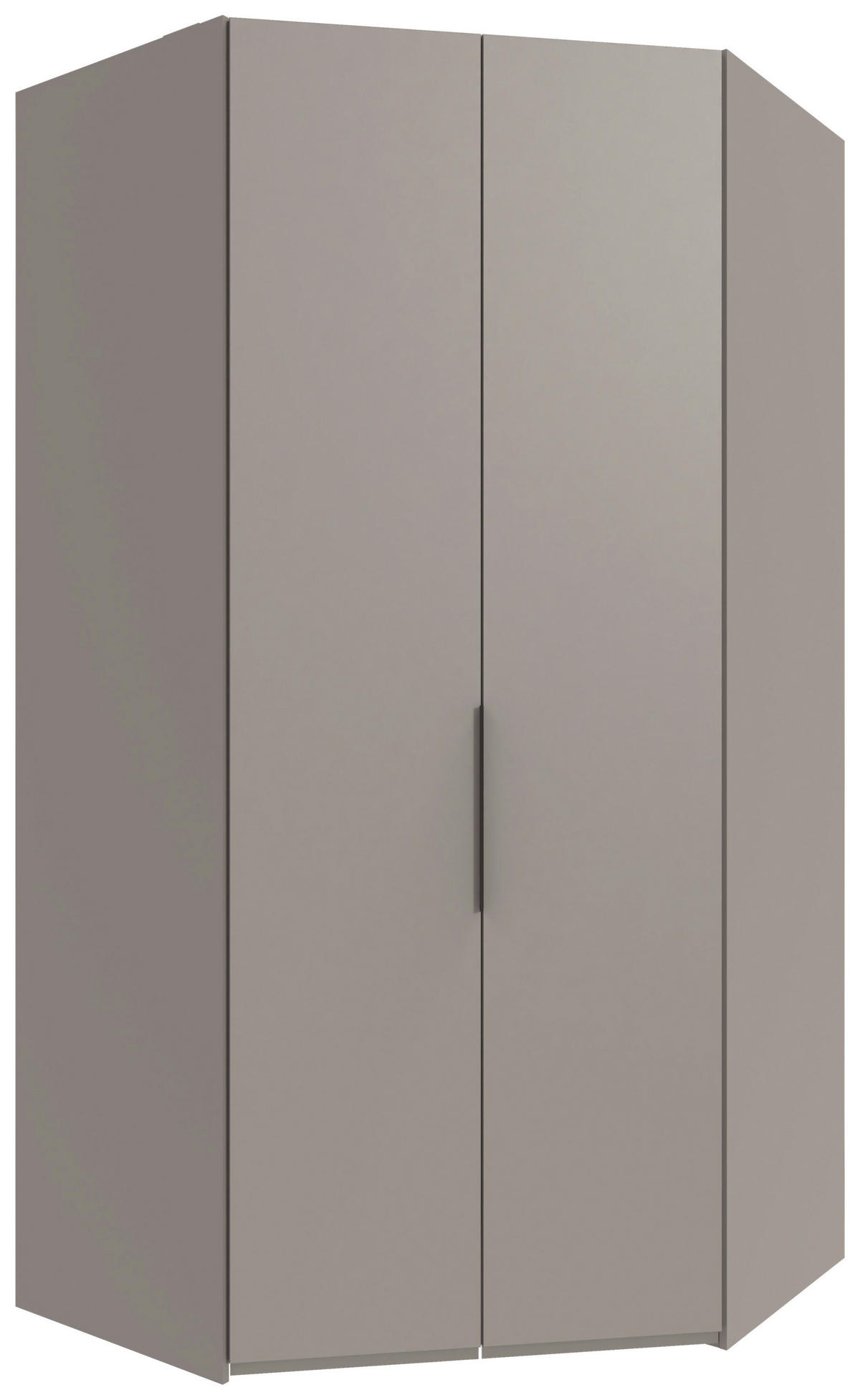 ECKSCHRANK 120/236/120 cm  - Schwarz/Sahara, KONVENTIONELL, Holzwerkstoff/Metall (120/236/120cm) - Hom`in
