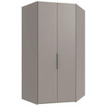 ECKSCHRANK 120/236/120 cm  - Schwarz/Sahara, KONVENTIONELL, Holzwerkstoff/Metall (120/236/120cm) - Hom`in