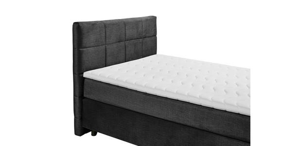 BOXSPRINGBETT 140/200 cm  in Schwarz  - Schwarz, Design, Holzwerkstoff/Kunststoff (140/200cm) - Xora