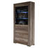 VITRINE Trüffeleichefarben - Edelstahlfarben/Trüffeleichefarben, Design, Glas/Kunststoff (76/199/45cm) - Carryhome VITRINE Trüffeleichefarben - Edelstahlfarben/Trüffeleichefarben, Design, Glas/Kunststoff (76/199/45cm) - Carryhome