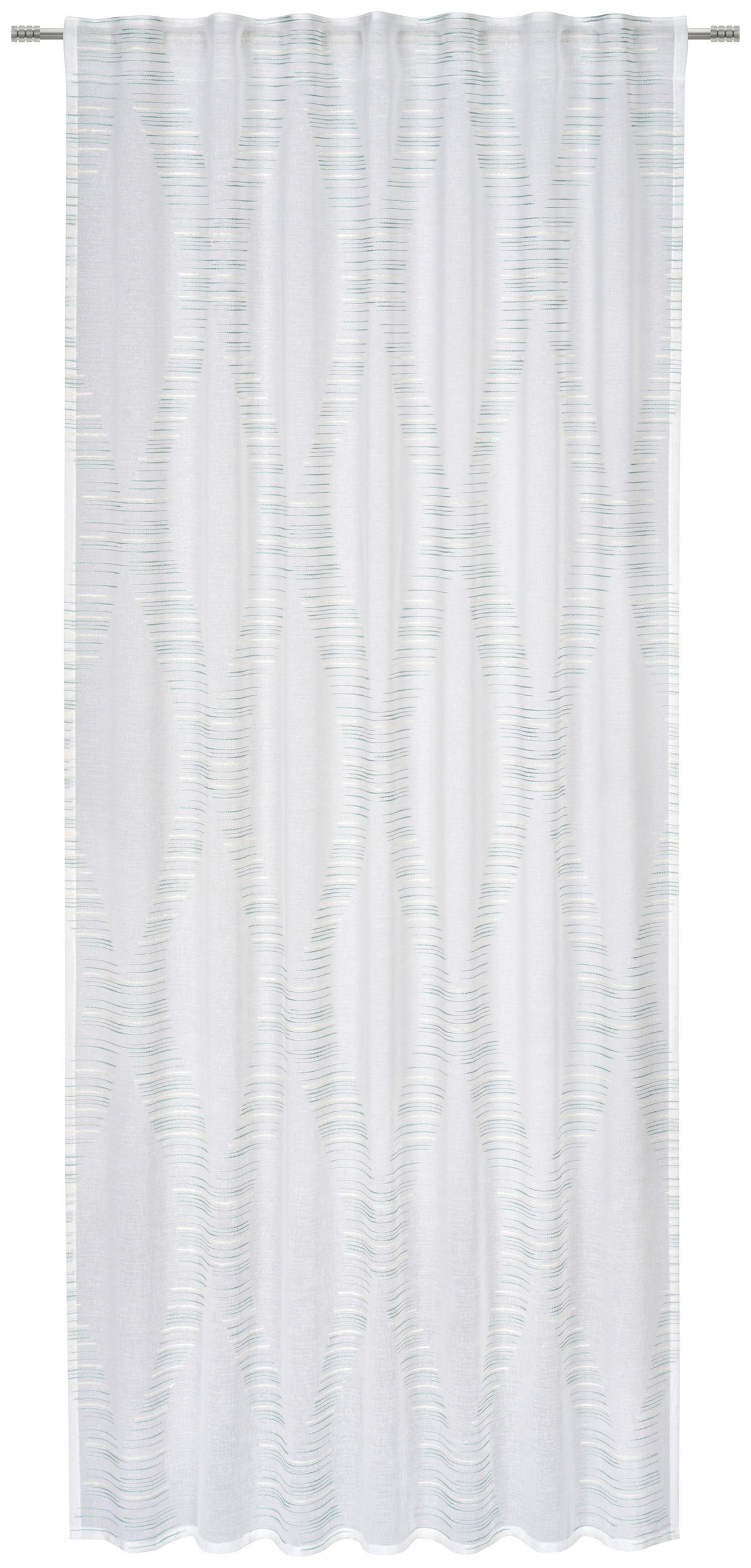 KÉSZFÜGGÖNY részben áttetsző  - zsályazöld, Natur, textil (140/245cm) - Esposa