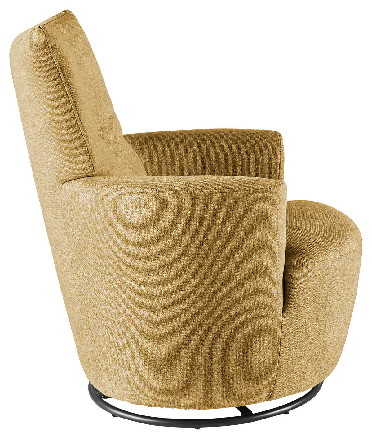 SESSEL Webstoff Gelb    - Gelb/Schwarz, Design, Textil/Metall (80/96/88cm) - SetOne by Musterring