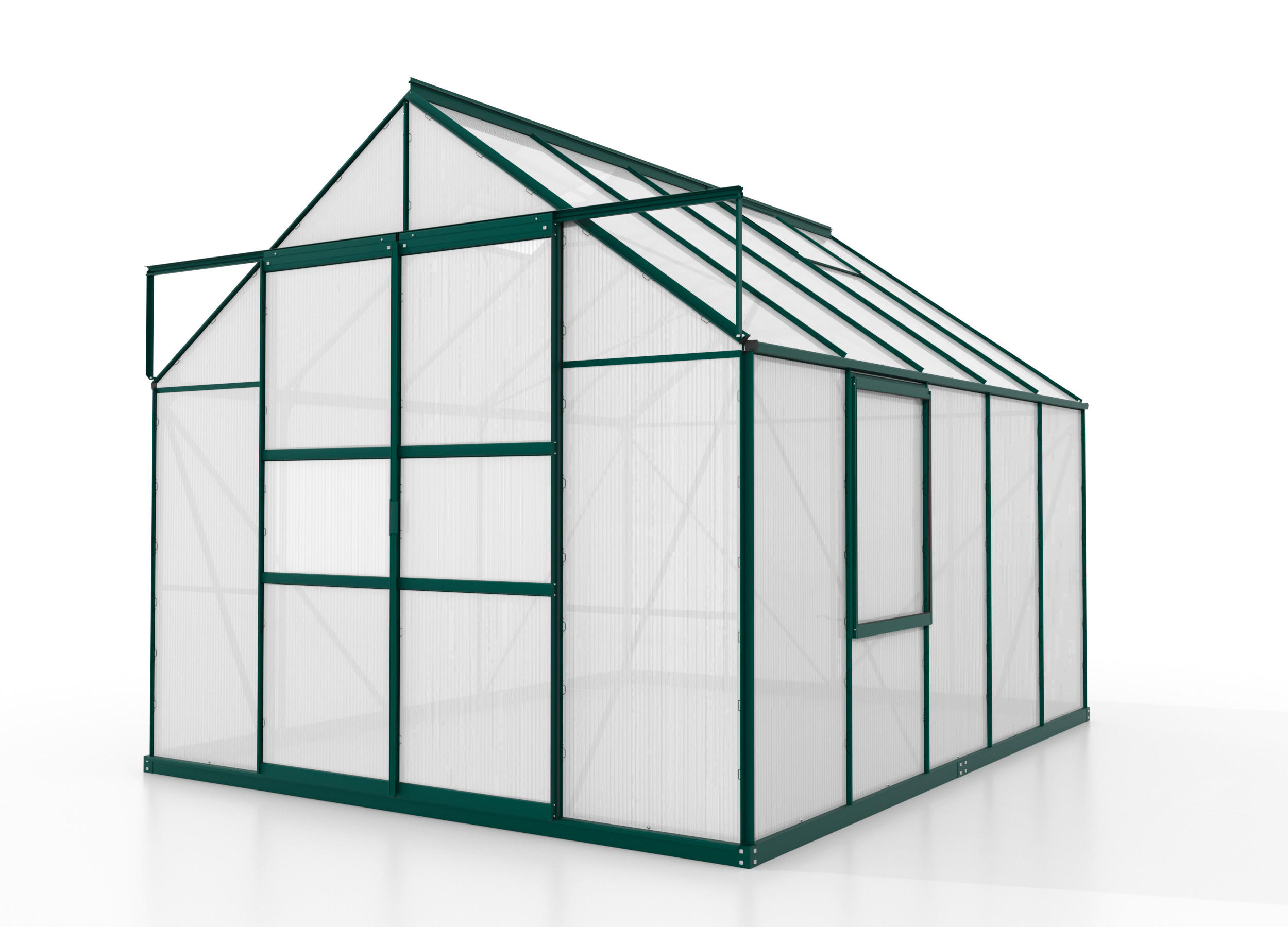 Gewächshausbausatz Meridian 2 8300 8,3 M2 Metall/kunststoff