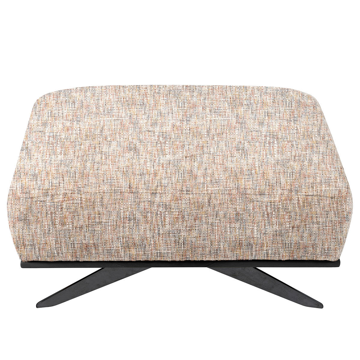 HOCKER in Textil Blau, Gelb, Rot, Weiß  - Blau/Gelb, Design, Holz/Textil (95/46/80cm) - Livetastic