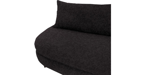 SCHLAFSOFA in Velours Dunkelbraun - Dunkelbraun/Schwarz, Design, Holz/Textil (213/89/105cm) - Novel
