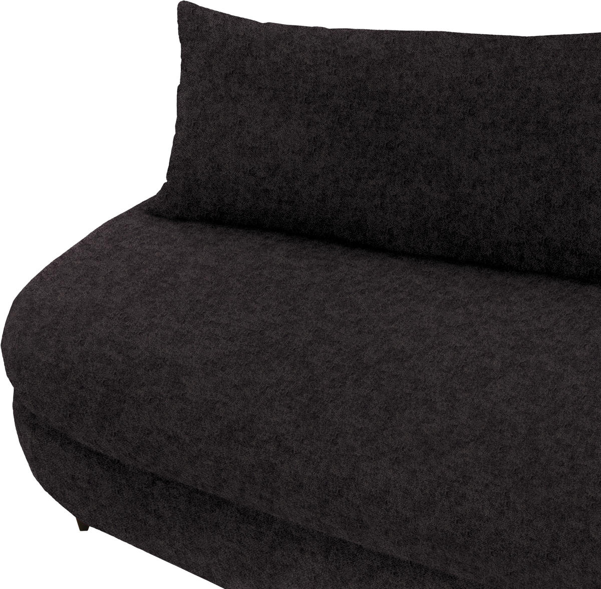 SCHLAFSOFA in Velours Dunkelbraun  - Dunkelbraun/Schwarz, Design, Holz/Textil (213/89/105cm) - Novel