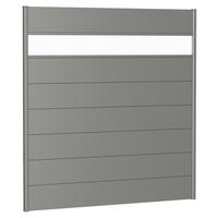 SICHTSCHUTZ - Grau, Basics, Kunststoff/Metall (180/182/4,4cm) - Biohort