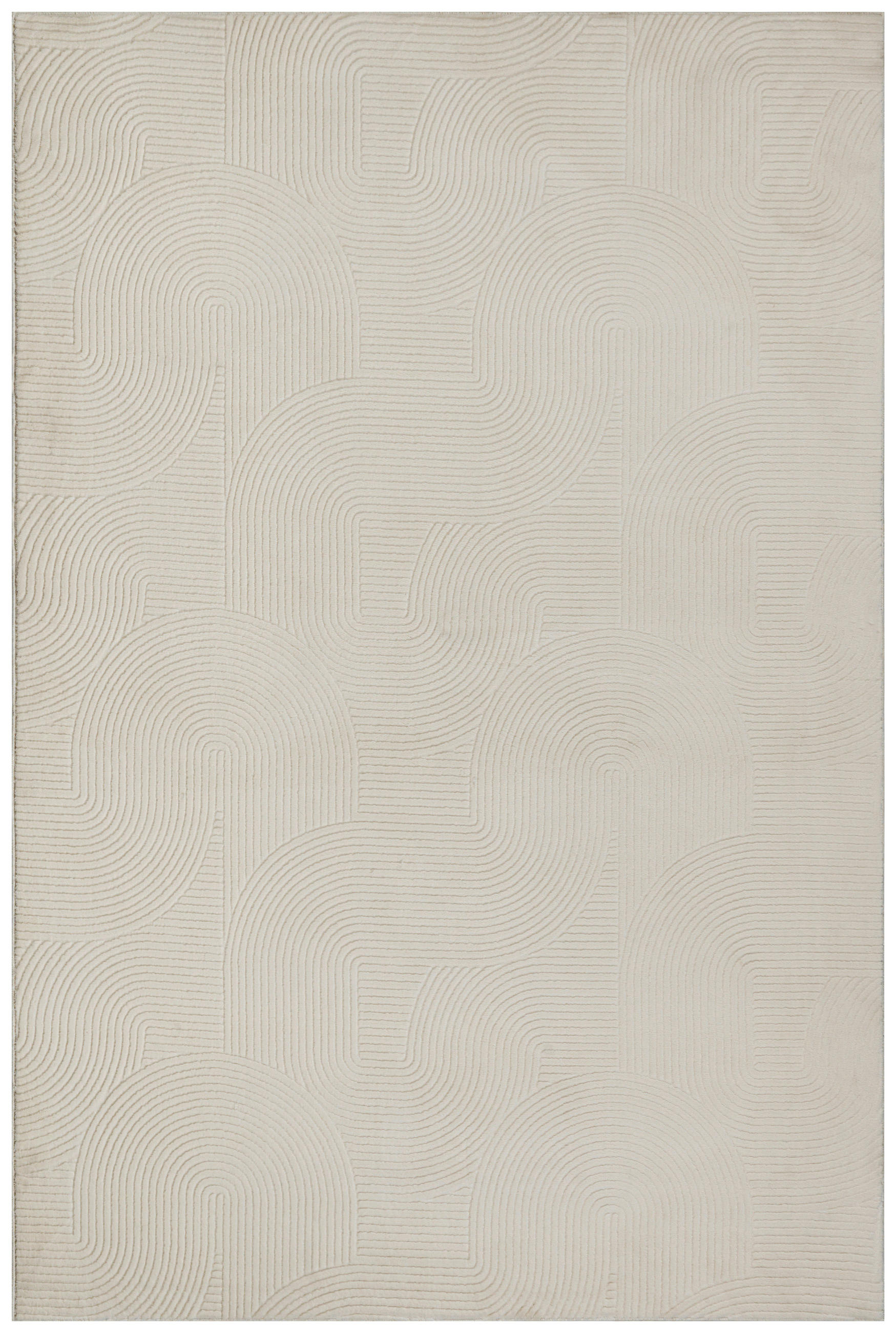 WEBTEPPICH 80/150 cm Stilo Creme  - Creme, KONVENTIONELL, Textil (80/150cm)