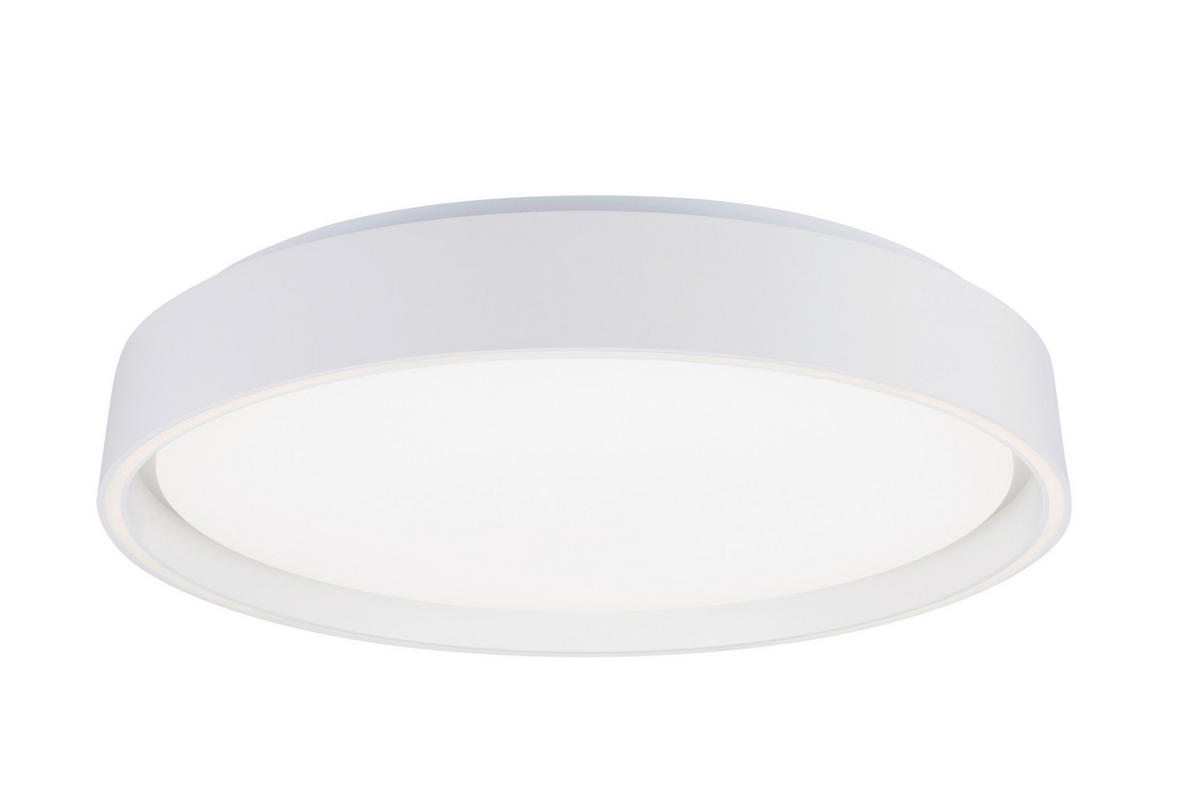 LED-DECKENLEUCHTE Zadar 40/7,5 cm  - Weiß, Design, Kunststoff/Metall (40/7,5cm) - Novel