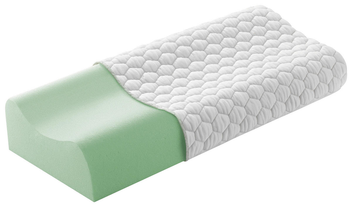 NACKENSTÜTZKISSEN 62/32 cm  - Weiss, Konventionell, Textil (62/32cm) - Sleeptex