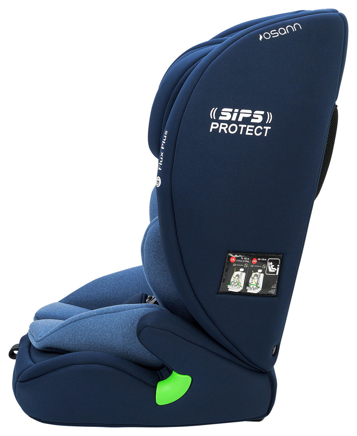 KINDERAUTOSITZ FLUX PLUS ECE R 129 i-SIZE  - Blau/Dunkelblau, Basics, Kunststoff/Textil (44/62/48cm) - Osann