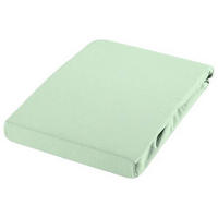 SPANNBETTTUCH Jersey  - Salbeigrün, Basics, Textil (120-130/200-220cm) - Novel